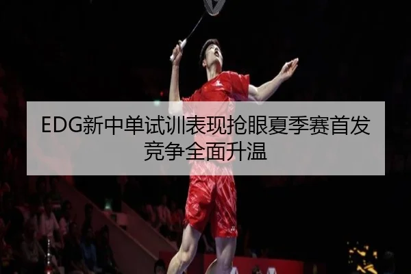 EDG新中单试训表现抢眼夏季赛首发竞争全面升温